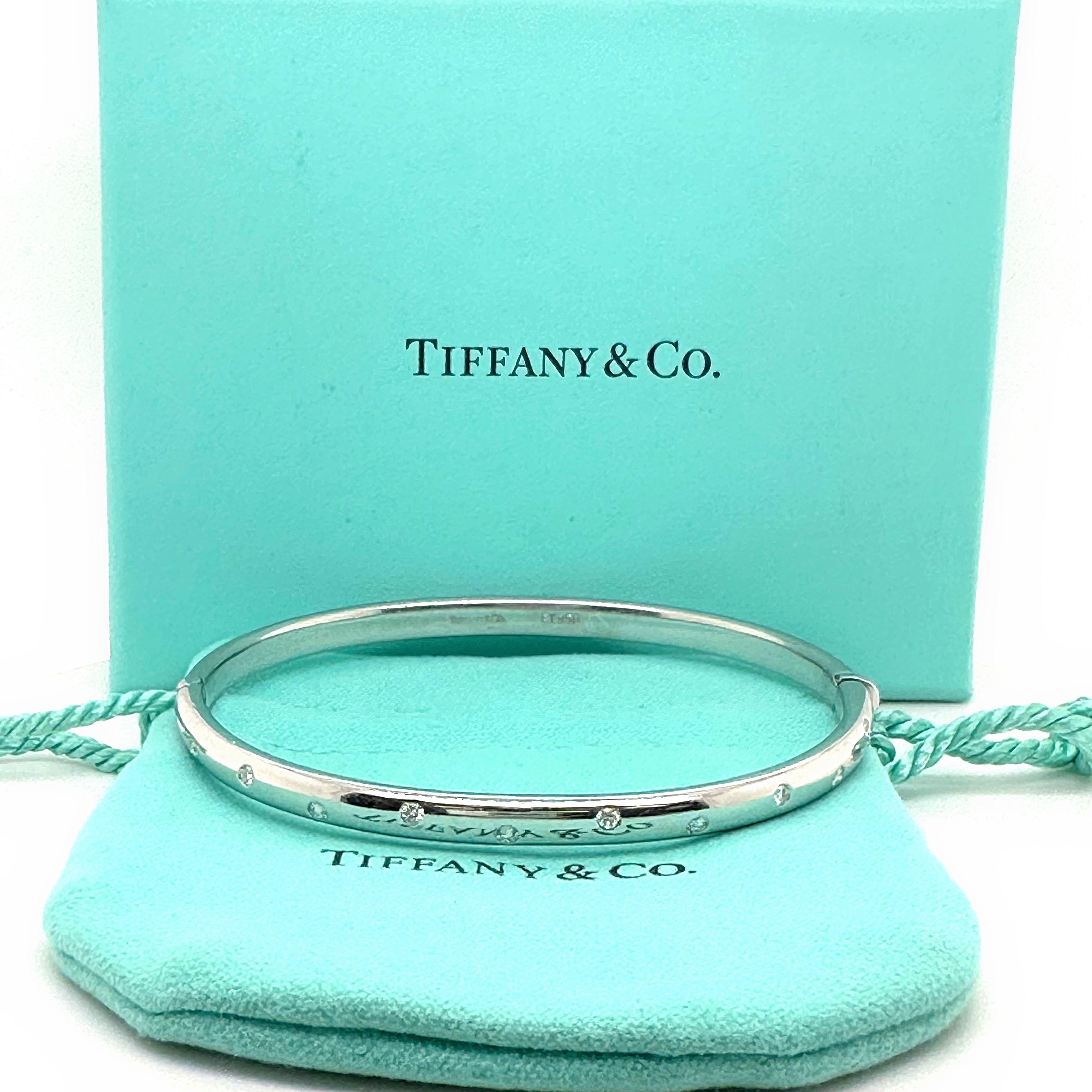 Tiffany & Co. Platin-Armreif von Etoile mit Diamanten 7