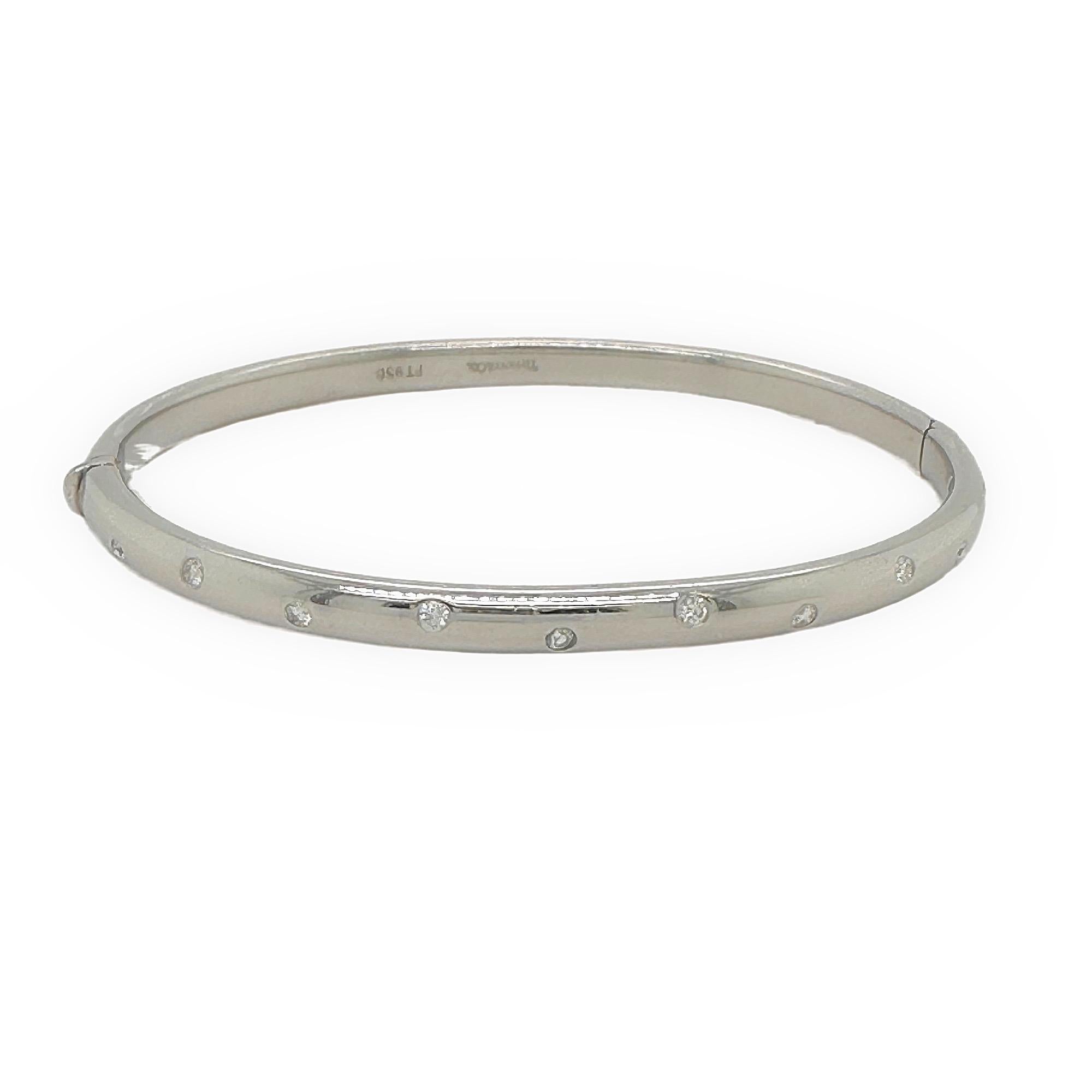 Tiffany & Co. Platin-Armreif von Etoile mit Diamanten 3