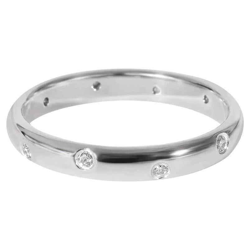 TIFFANY & Co. Etoile Platin-Diamant-Ring mit 3 mm Bandring 10,5 1