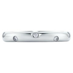 TIFFANY & Co. Anello Etoile in platino con diamante da 3 mm 10.5