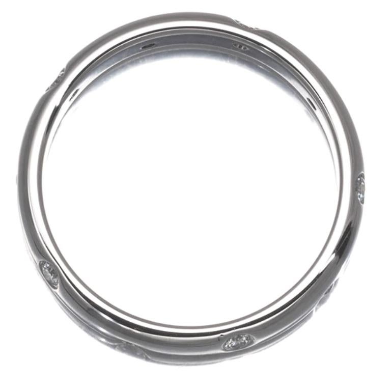 Taglio rotondo TIFFANY & Co. Anello Etoile in platino con diamante da 3 mm 5 in vendita