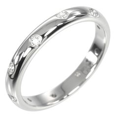 TIFFANY & Co. Etoile Platinum Diamond 3mm Band Ring 6