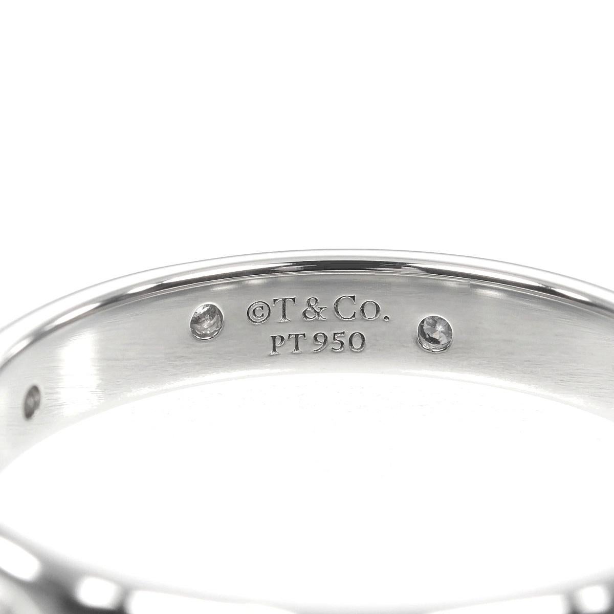 TIFFANY & Co. Anillo Etoile Platino Diamante 3mm 6 Corte redondo en venta