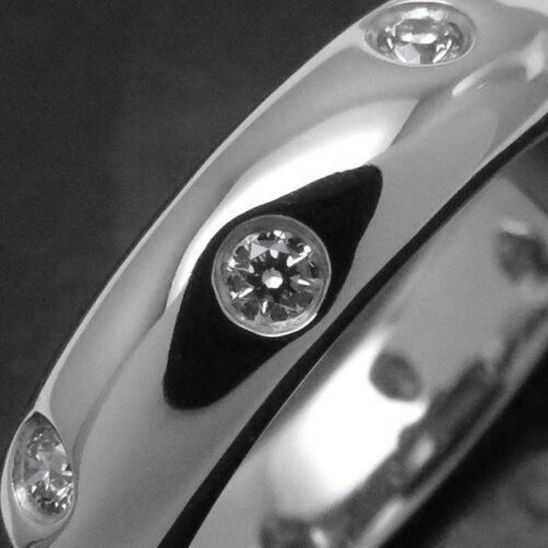 TIFFANY & Co. Etoile Platinum Diamond 4mm Band Ring 4 For Sale 1