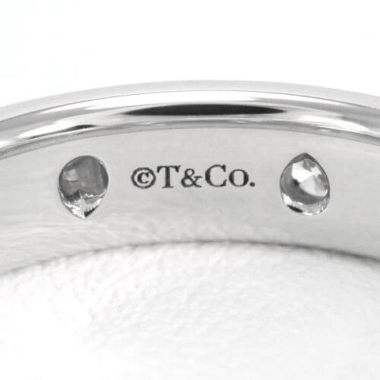 TIFFANY & Co. Anillo Etoile Platino Diamante 4mm 4.5 en Nuevo estado para la venta en Los Angeles, CA