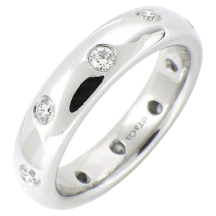 TIFFANY & Co. Anillo Etoile Platino Diamante 4mm 4.5 en venta