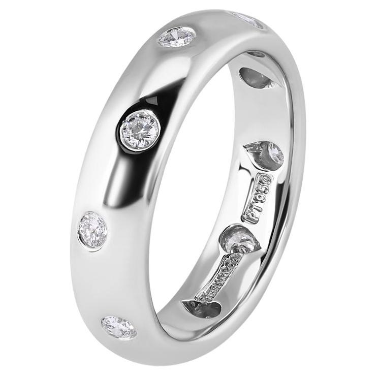 TIFFANY & Co. Anillo Etoile Platino Diamante 4mm 4.5 Nuevo