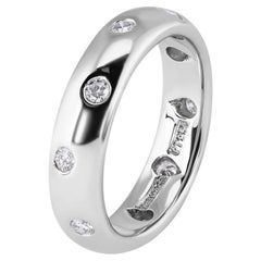TIFFANY & Co. Anello Etoile in platino con diamante da 4 mm &New