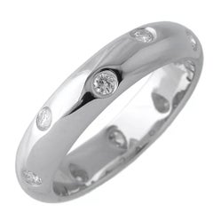 TIFFANY & Co. Etoile Platinum Diamond 4mm Band Ring 5 New
