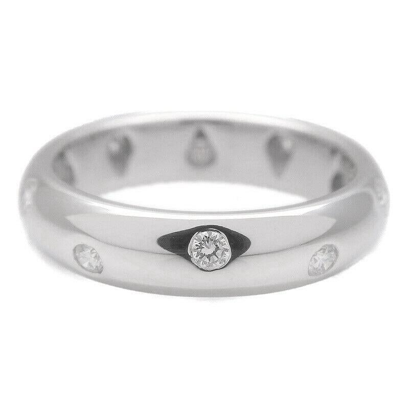 Taglio rotondo TIFFANY & Co. Anello Etoile in platino con diamante da 4 mm 5 in vendita