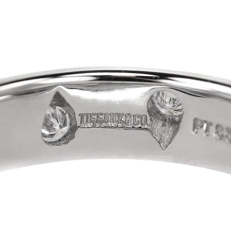 TIFFANY & Co. Anello Etoile in platino con diamante da 4 mm 5 In condizioni ottime in vendita a Los Angeles, CA
