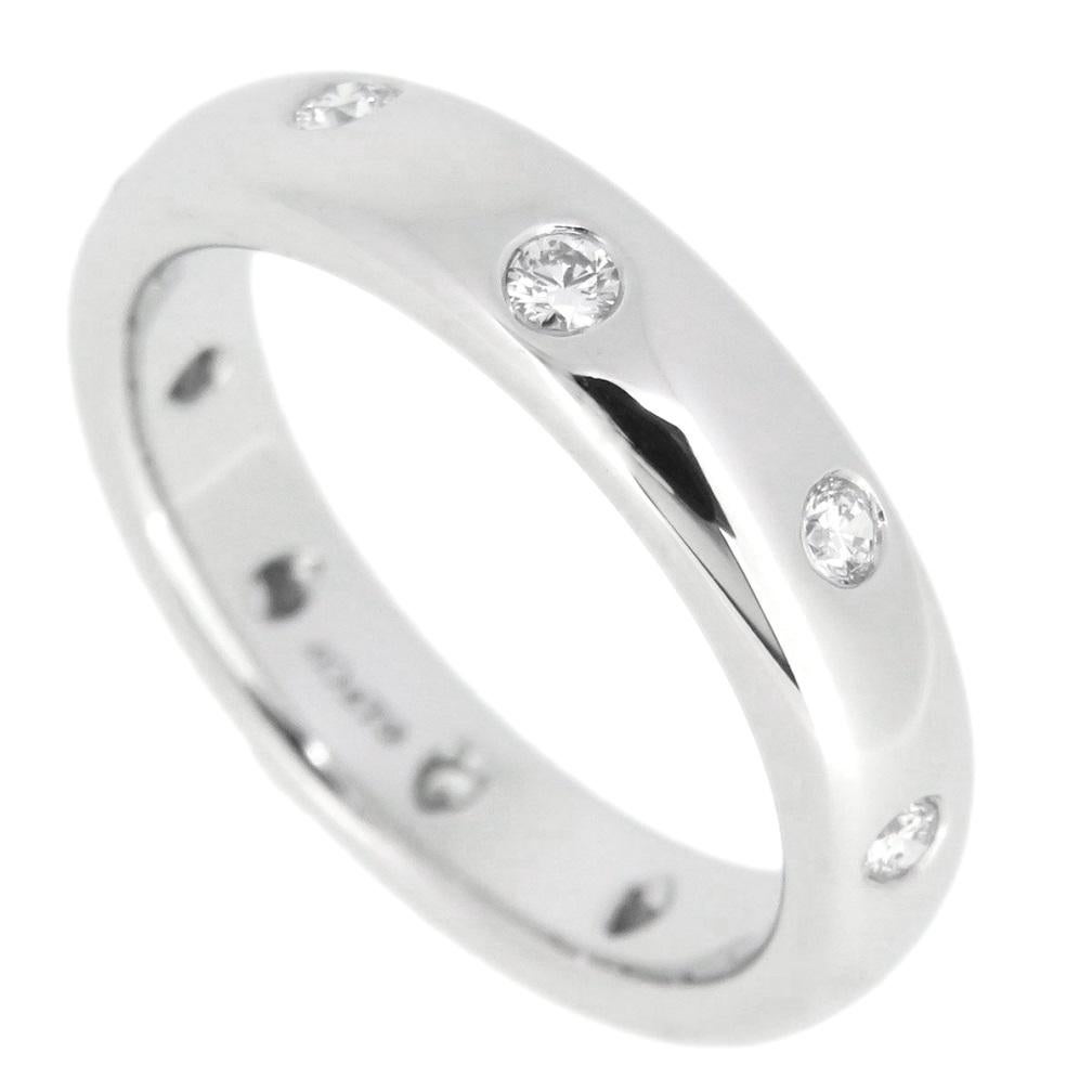 TIFFANY & Co. Etoile Platinum Diamond 4mm Band Ring 5.5 New For Sale 1