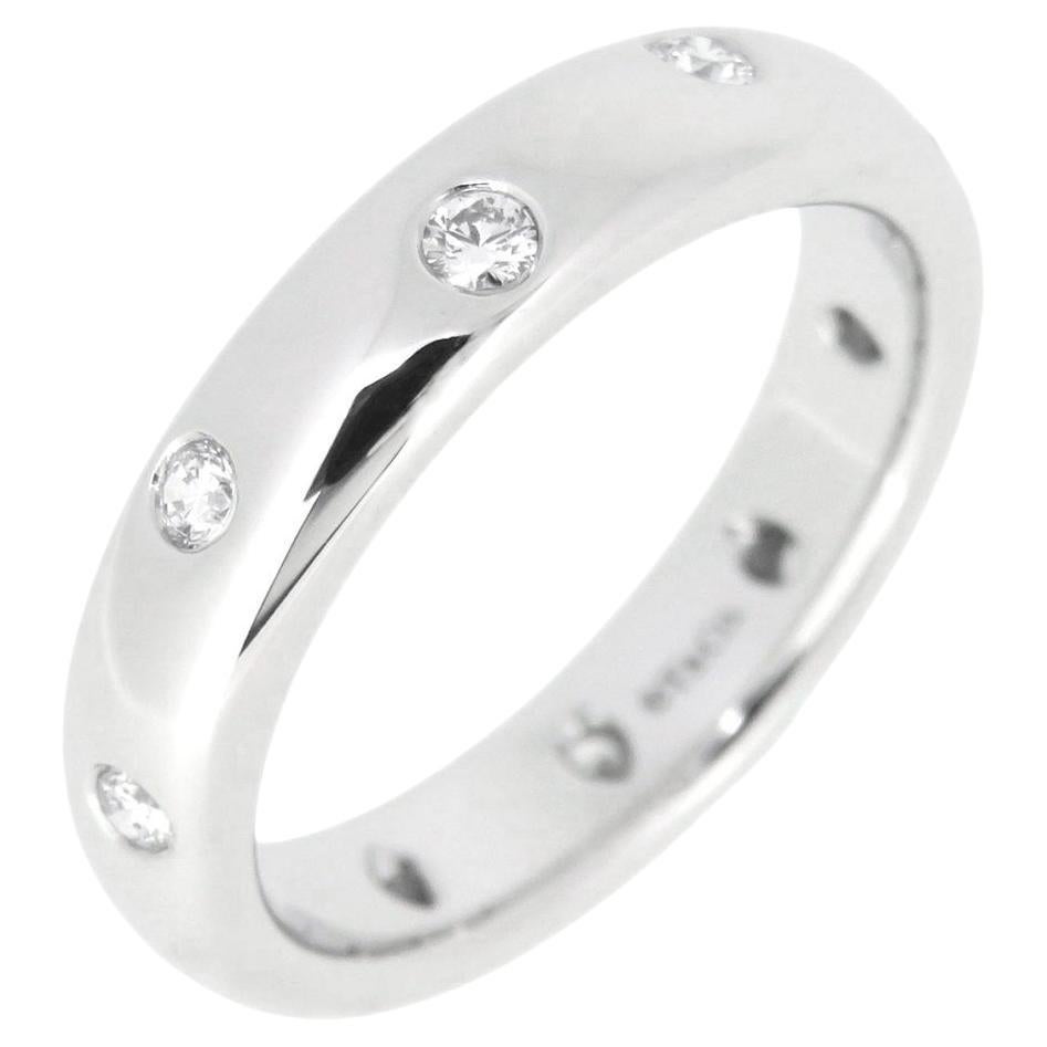 TIFFANY & Co. Anillo Etoile Platino Diamante 4mm 5.5 Nuevo