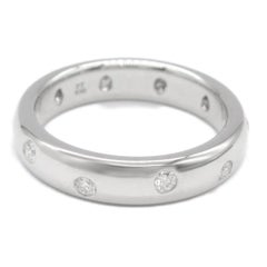 TIFFANY & Co. Etoile Platinum Diamond 4mm Band Ring 6