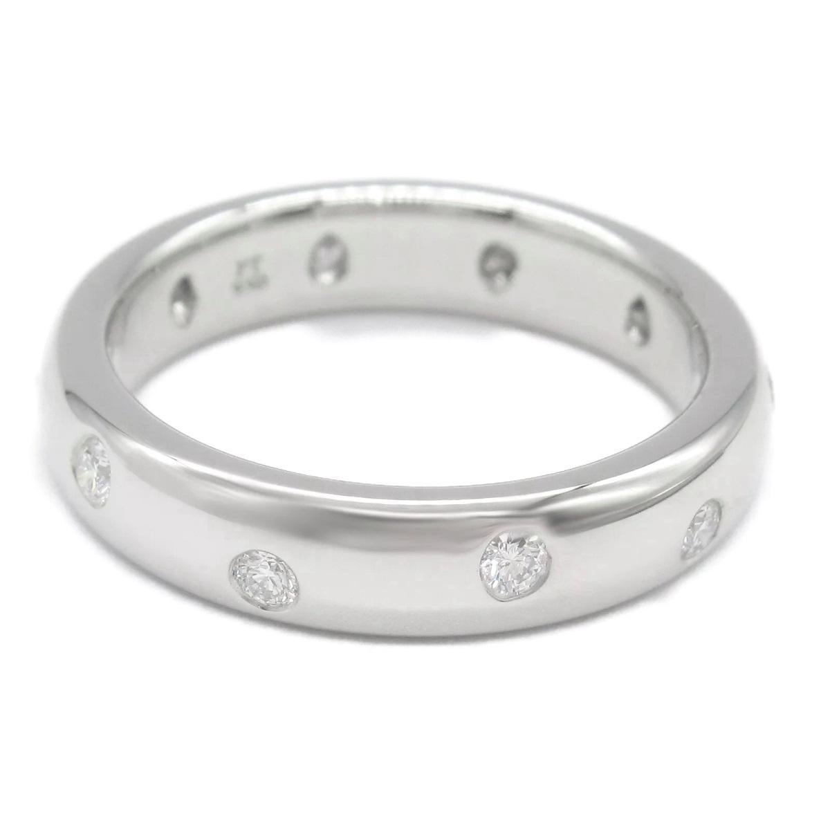 TIFFANY & Co. Anillo Etoile Platino Diamante 4mm 5.5 Nuevo Corte redondo en venta