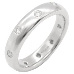 TIFFANY & Co. Anillo Etoile Platino Diamante 4mm 5.5 Nuevo