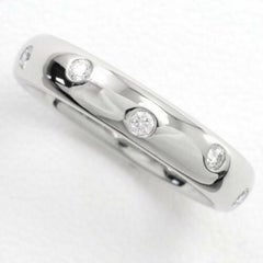 TIFFANY & Co. Etoile Platinum Diamond 4mm Band Ring 6.5
