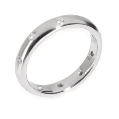 TIFFANY & Co. Etoile Platin-Diamant-Ring mit 4 mm Bandring 8