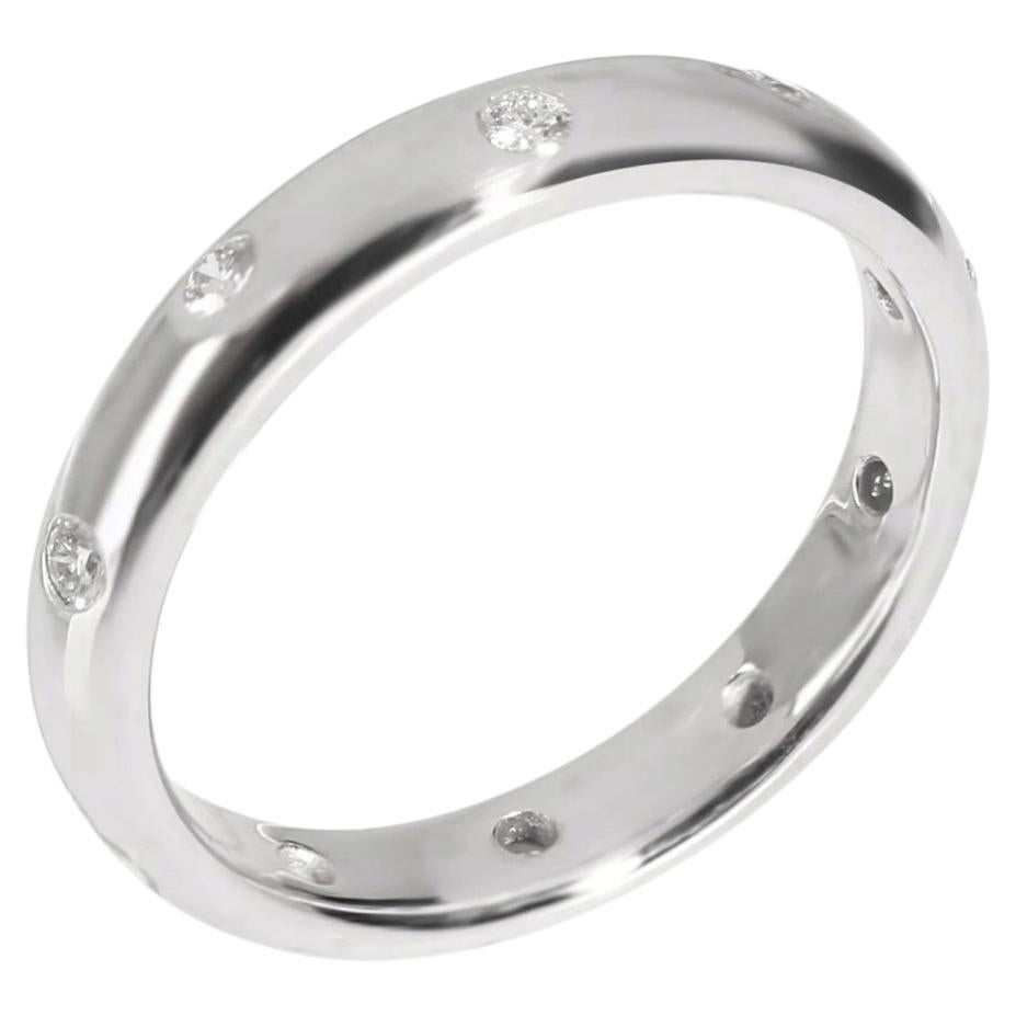 TIFFANY & Co. Etoile Bague à anneau de 4 mm en platine et diamants 8 en vente