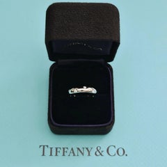 Tiffany & Co. Etoile Platinum Diamond 4mm Wedding Anniversary Band Ring