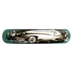 Tiffany & Co. Etoile Platinum Diamond 4mm Wedding Anniversary Band Ring