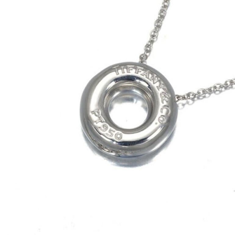 De las mujeres TIFFANY & Co. Collar Colgante Círculo de Diamantes Platino Etoile en venta