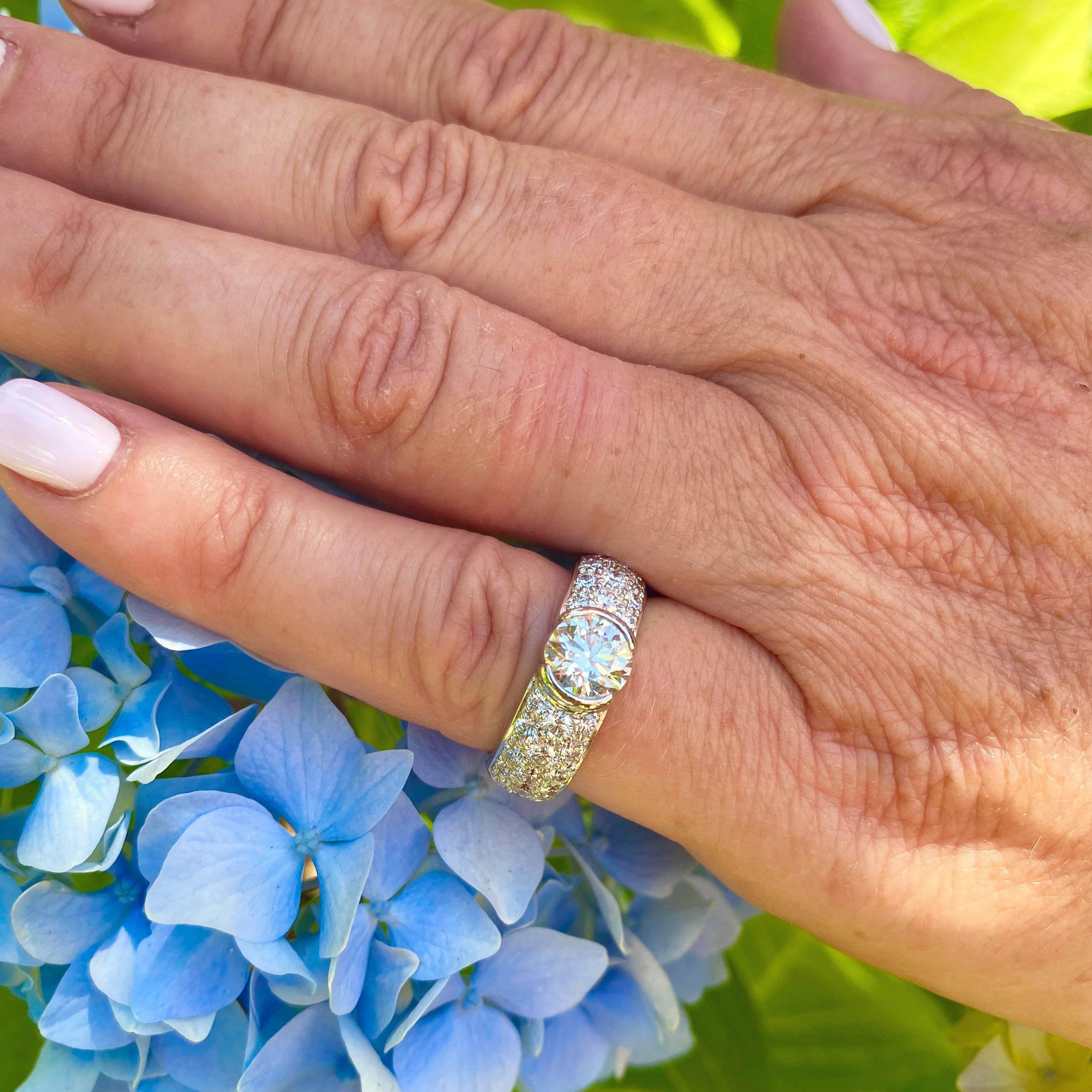 Tiffany & Co. Etoile Platin-Diamant-Ring im Zustand „Hervorragend“ in San Francisco, CA