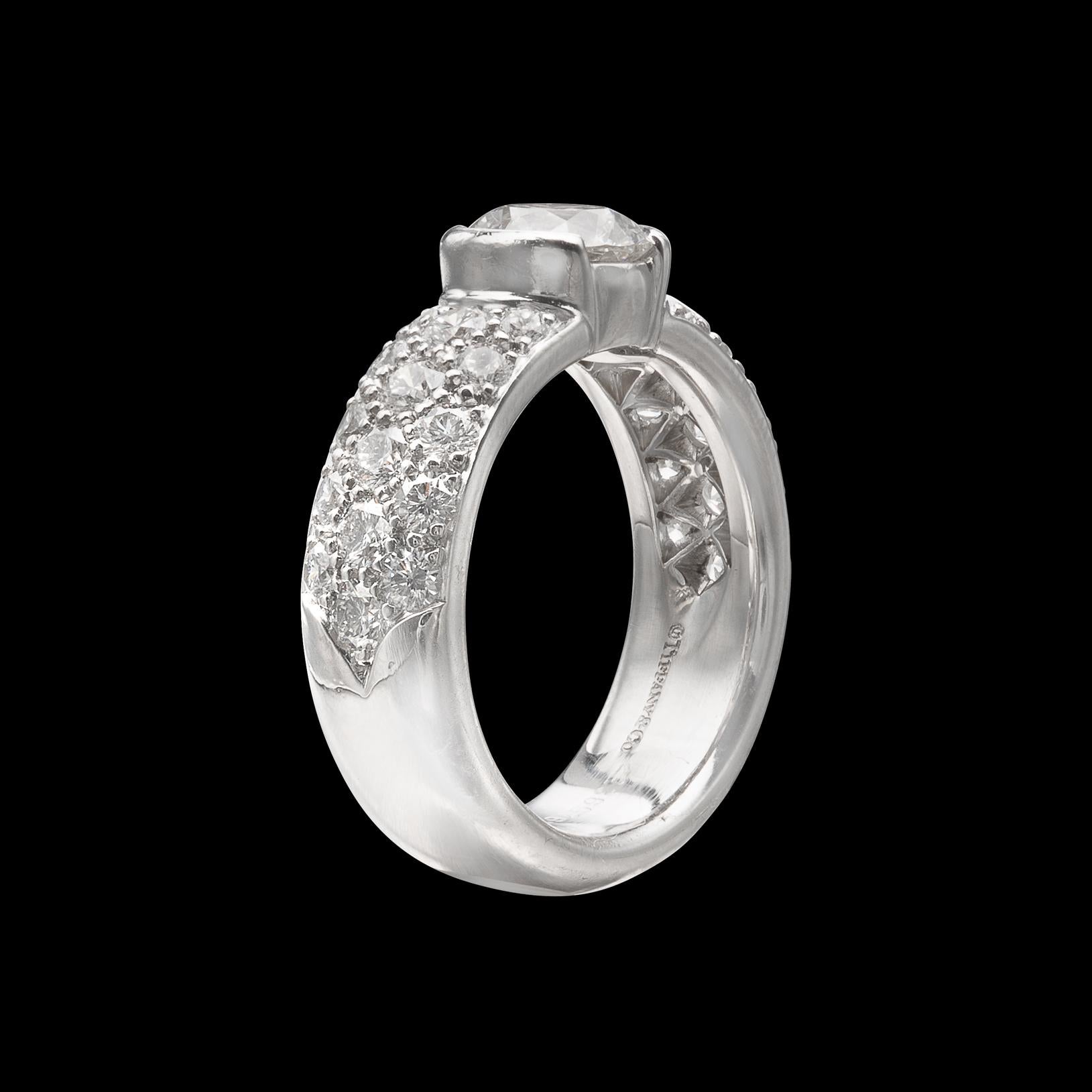 Tiffany & Co. Etoile Platin-Diamant-Ring 1