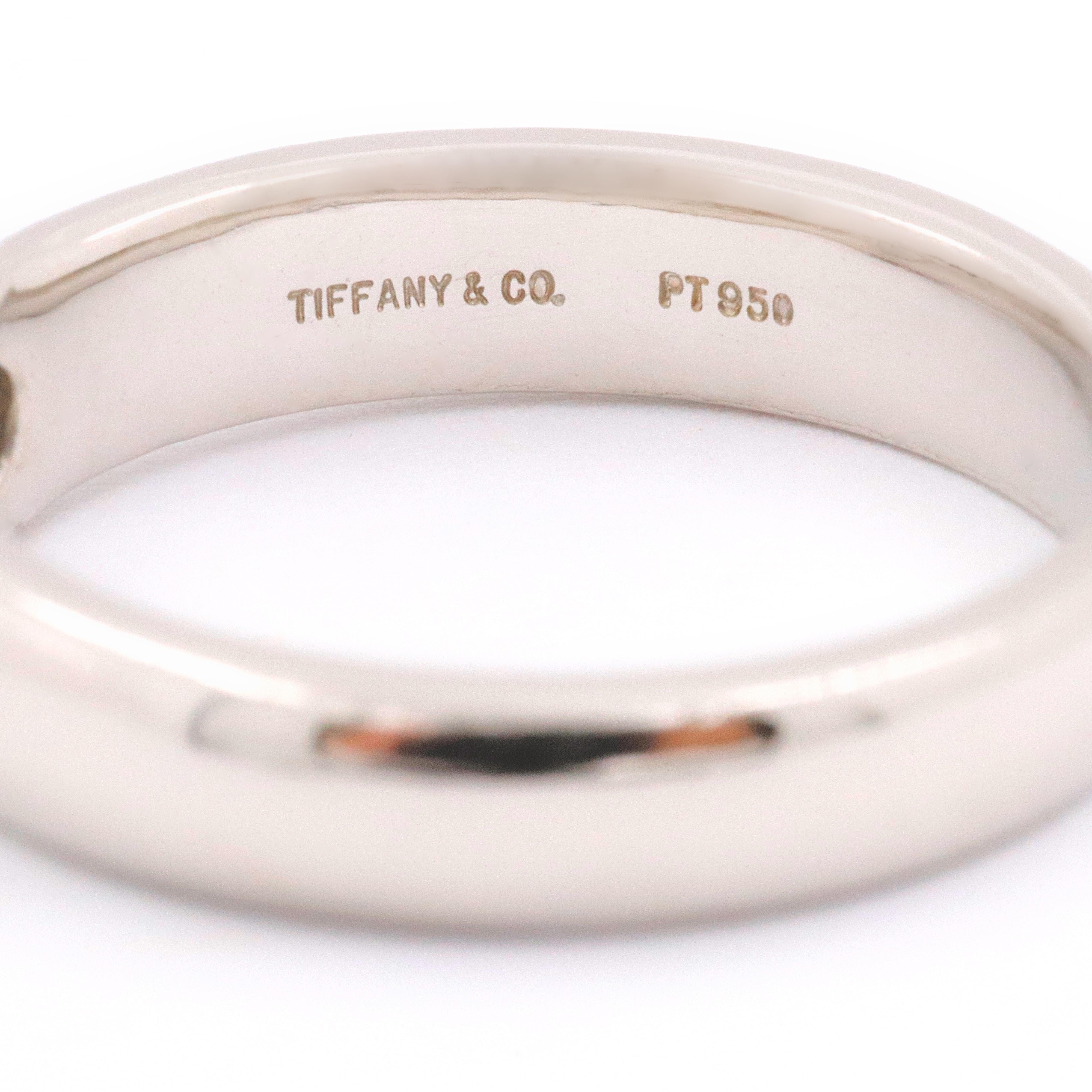Tiffany & Co. Etoile Round Diamond 0.39 Carat Engagement Ring in Platinum 4