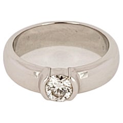 Tiffany & Co. Etoile Round Diamond 0.56 cts Platinum  Engagement Ring