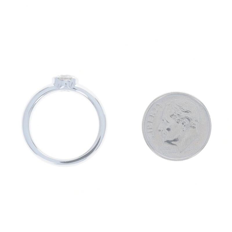Tiffany & Co. Etoile Semi Bezel Diamond Solitaire Engagement Ring Platinum .79ct en vente 1