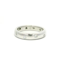 Tiffany & Co. Etoile Solid Platinum Diamond 4mm Eternity Band Ring Sz 6