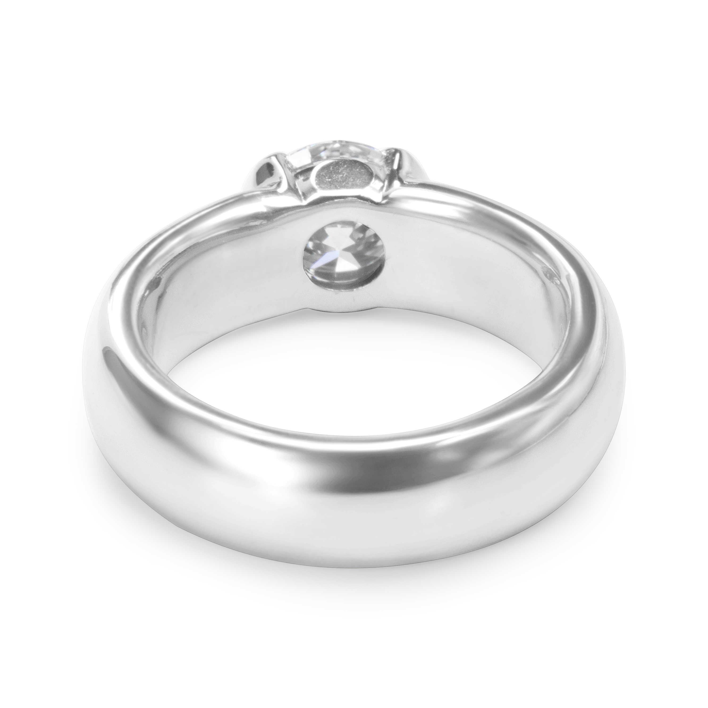 Women's Tiffany & Co. Etoile Solitaire Diamond Engagement Ring in Platinum 1.07 Carat