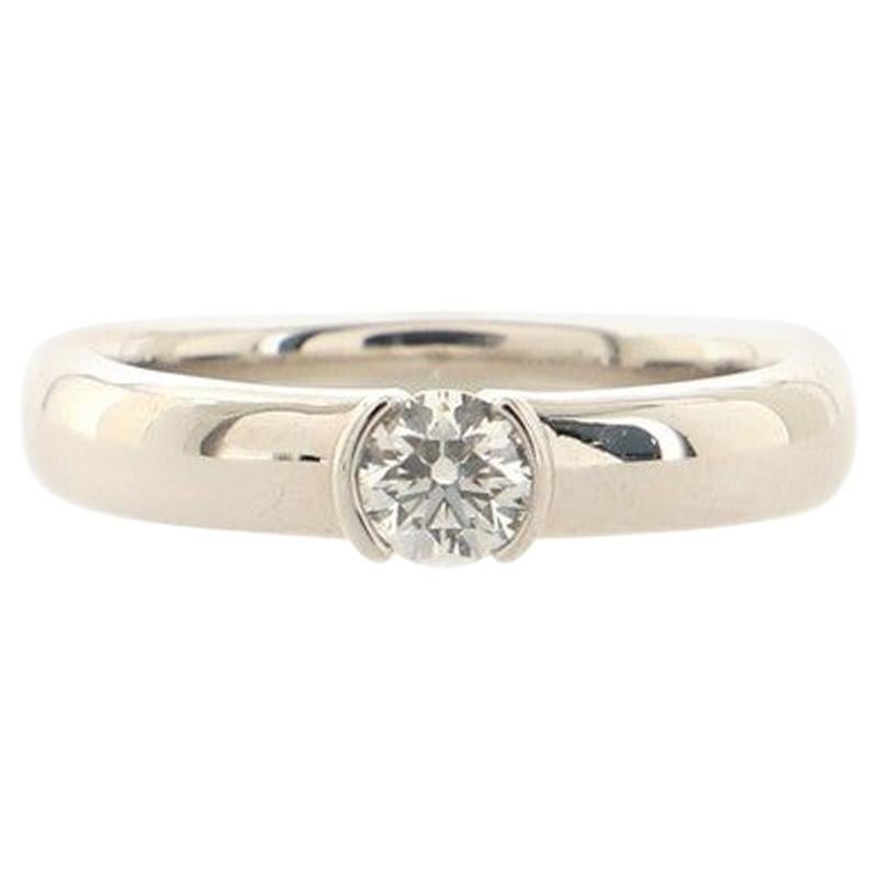 Tiffany & Co. Etoile Solitaire Ring Platinum with Diamond