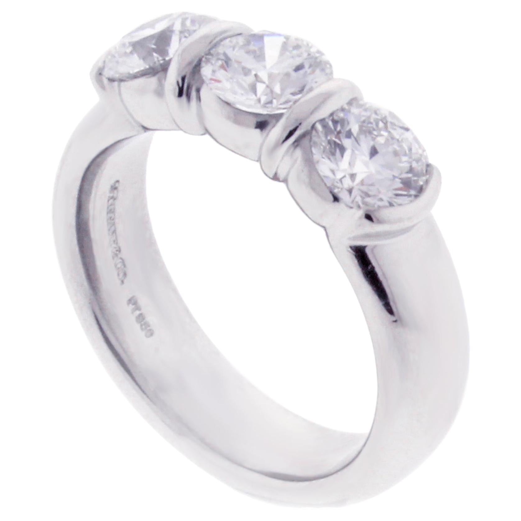 Tiffany & Co. Etoile Three-Stone Diamond Ring