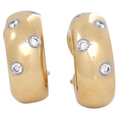 Tiffany & Co. Etoile Yellow Gold Diamond Earrings