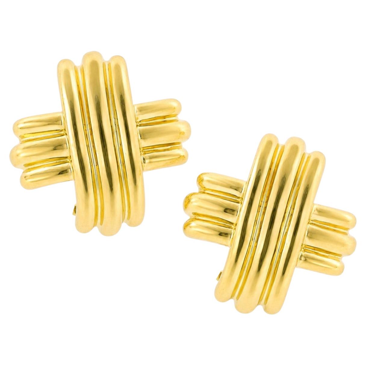 Tiffany & Co Extra Large Signature X Earrings