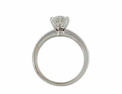 Tiffany & Co. F VVS1 Platinum Diamond Engagement Ring A stunning Tiffany & Co.