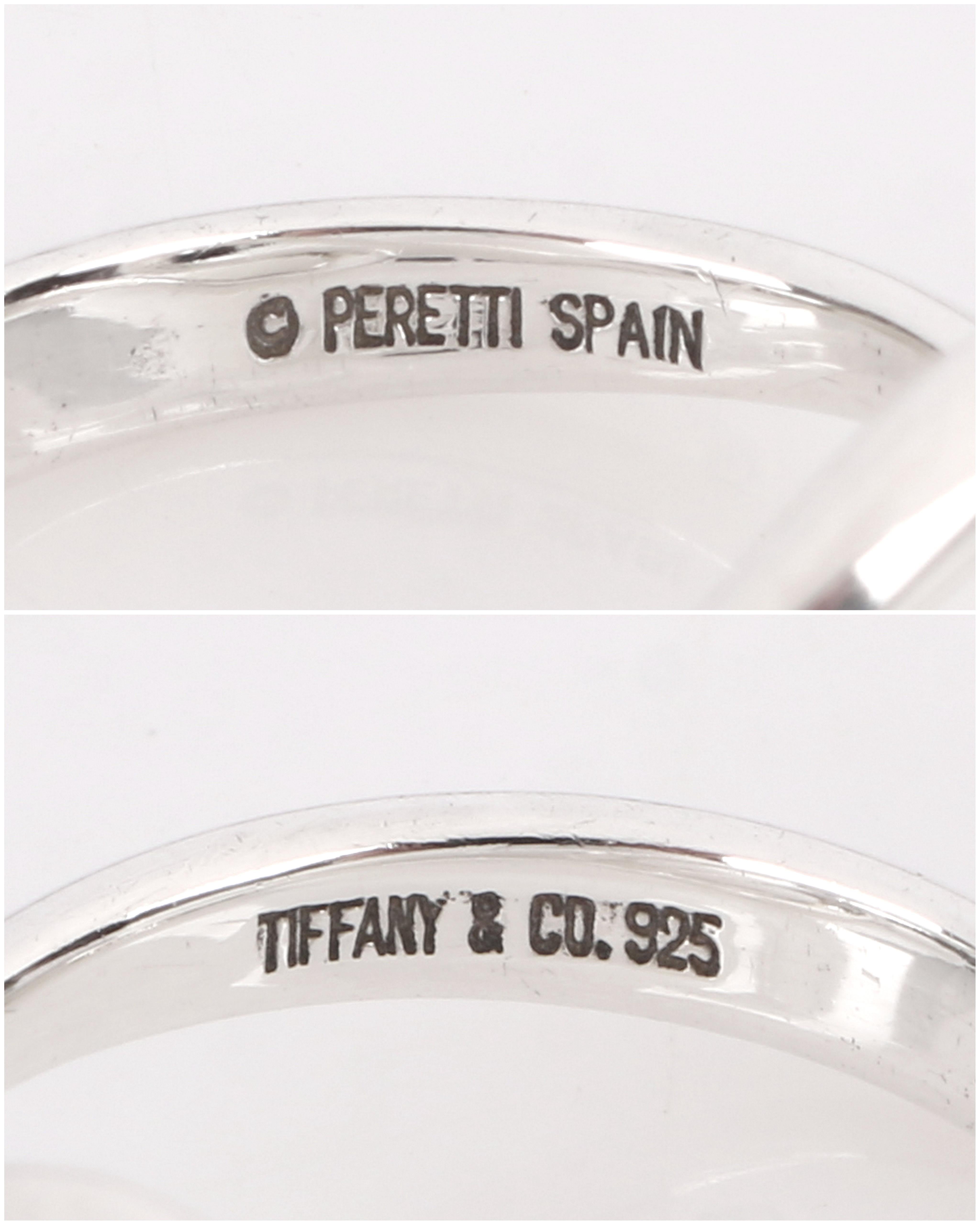 TIFFANY & CO F/W 2004 Elsa Peretti “Open Wave” Swirled Sterling Silver Ring  3