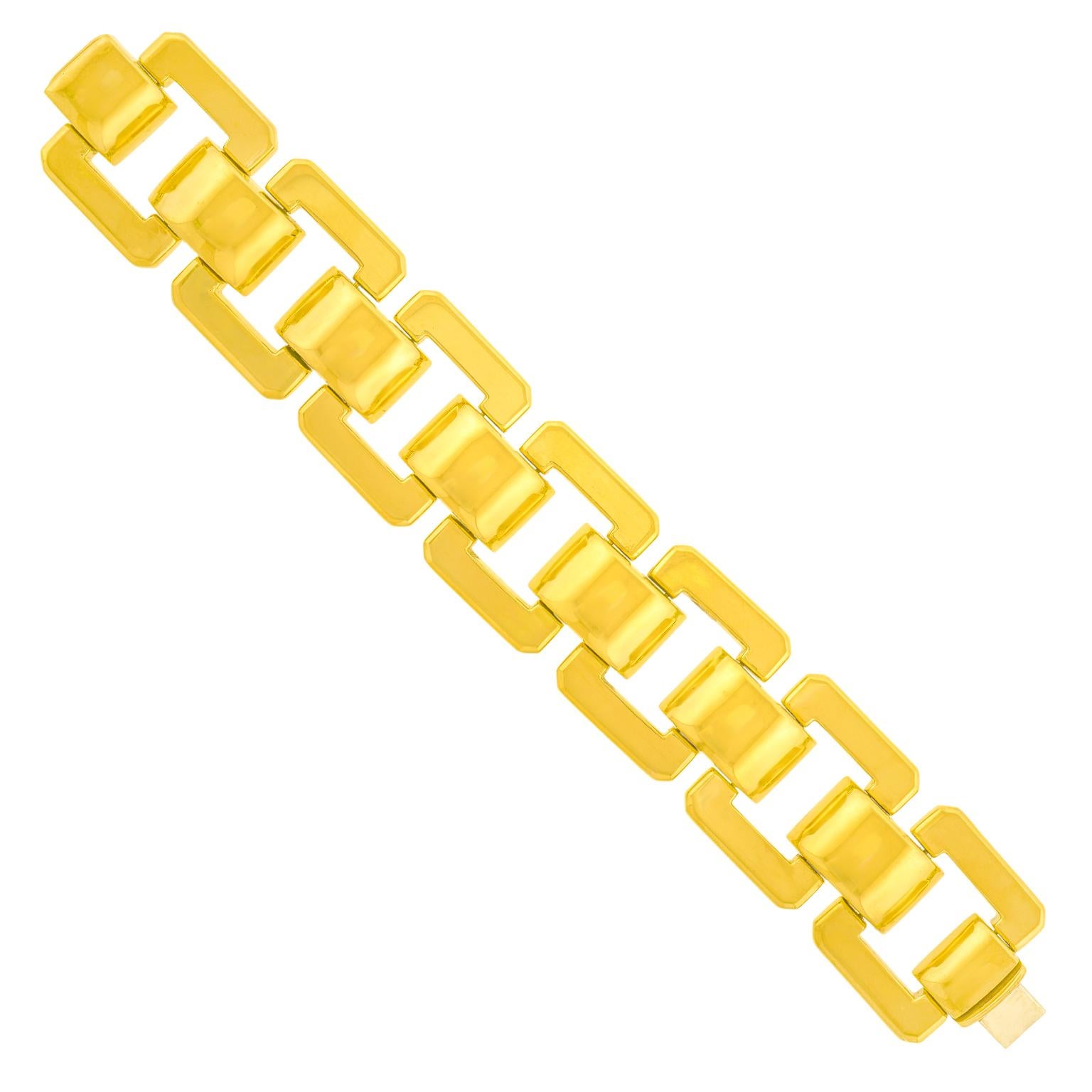 Tiffany & Co. Fabulous Sixties Gold Bracelet In Excellent Condition In Litchfield, CT