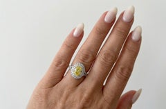 Tiffany & Co. Bague de fiançailles en diamant jaune intense fantaisie