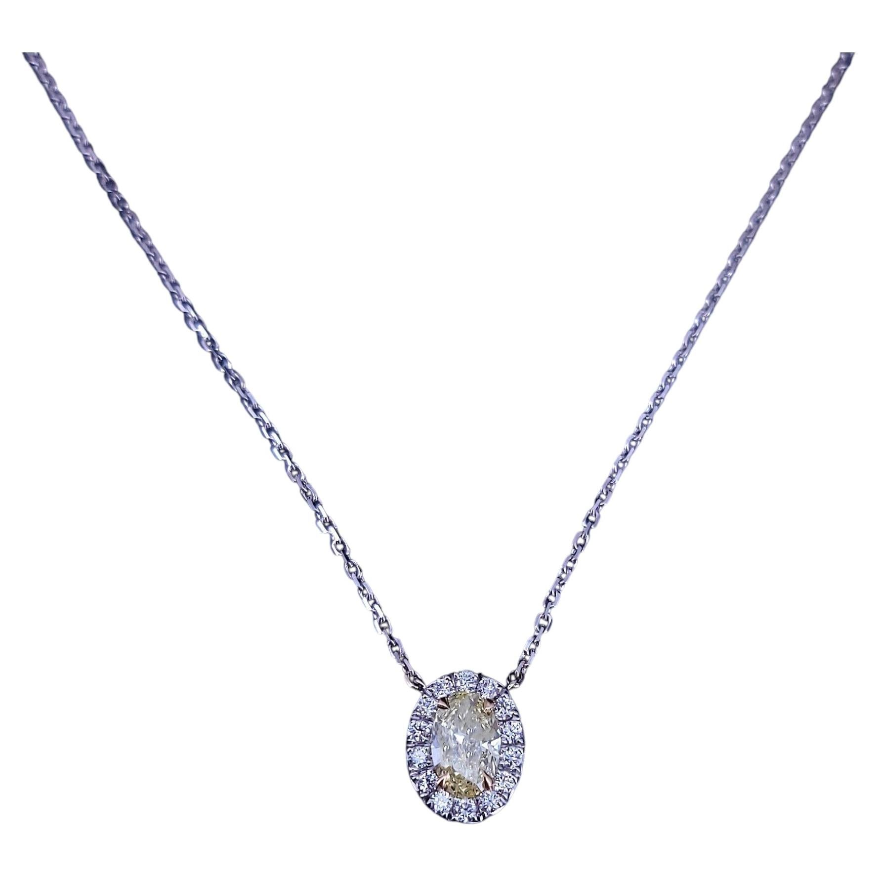 Tiffany & Co. Fancy Intense Yellow Diamond Necklace For Sale