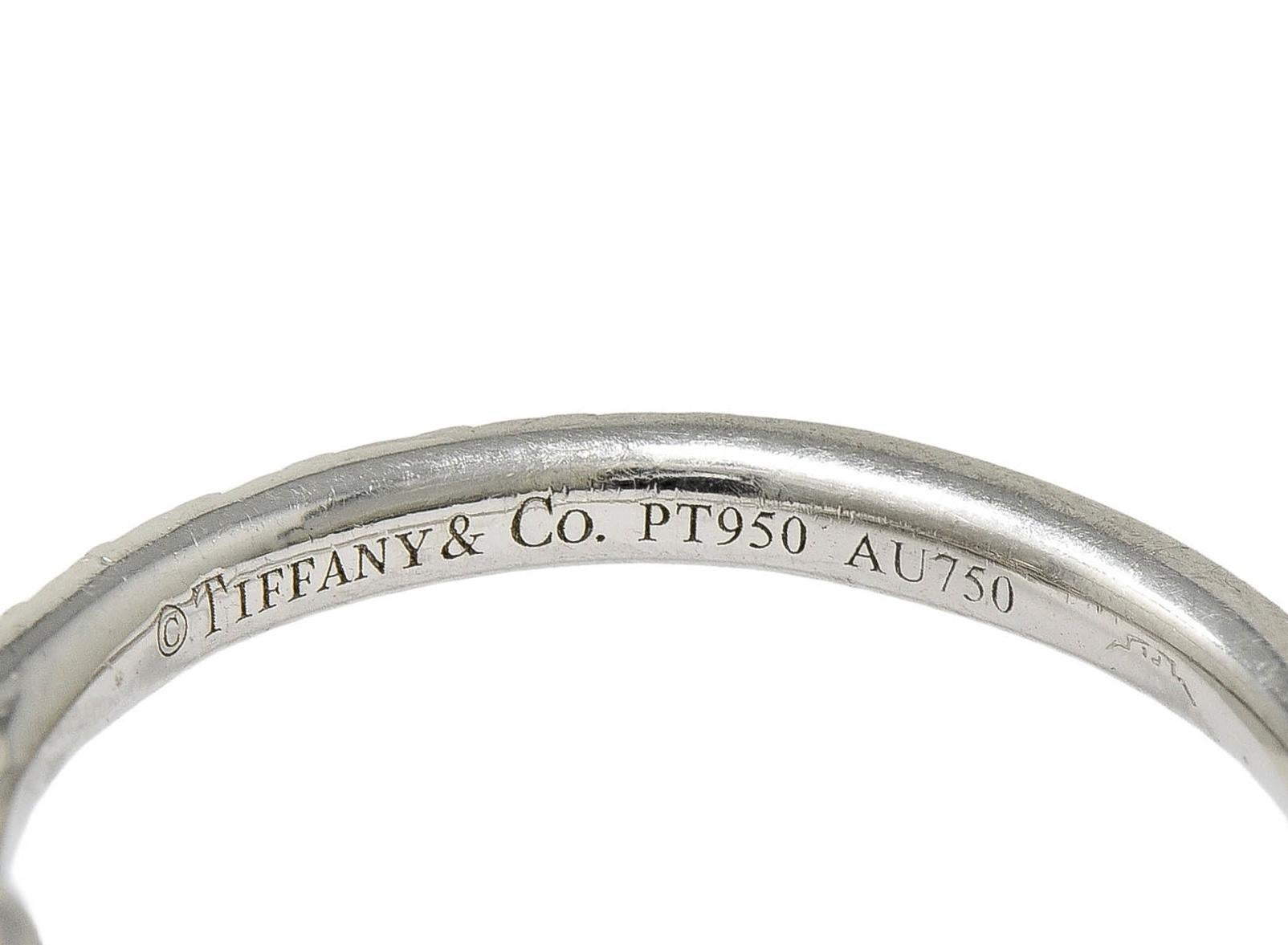 Tiffany & Co. Fancy Vivid Gelber Diamant Platin Gelbgold Soleste Halo-Ring 3