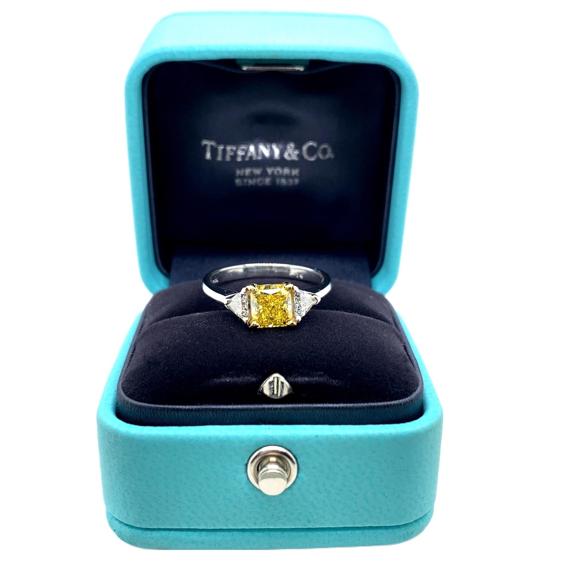 yellow diamond tiffany ring