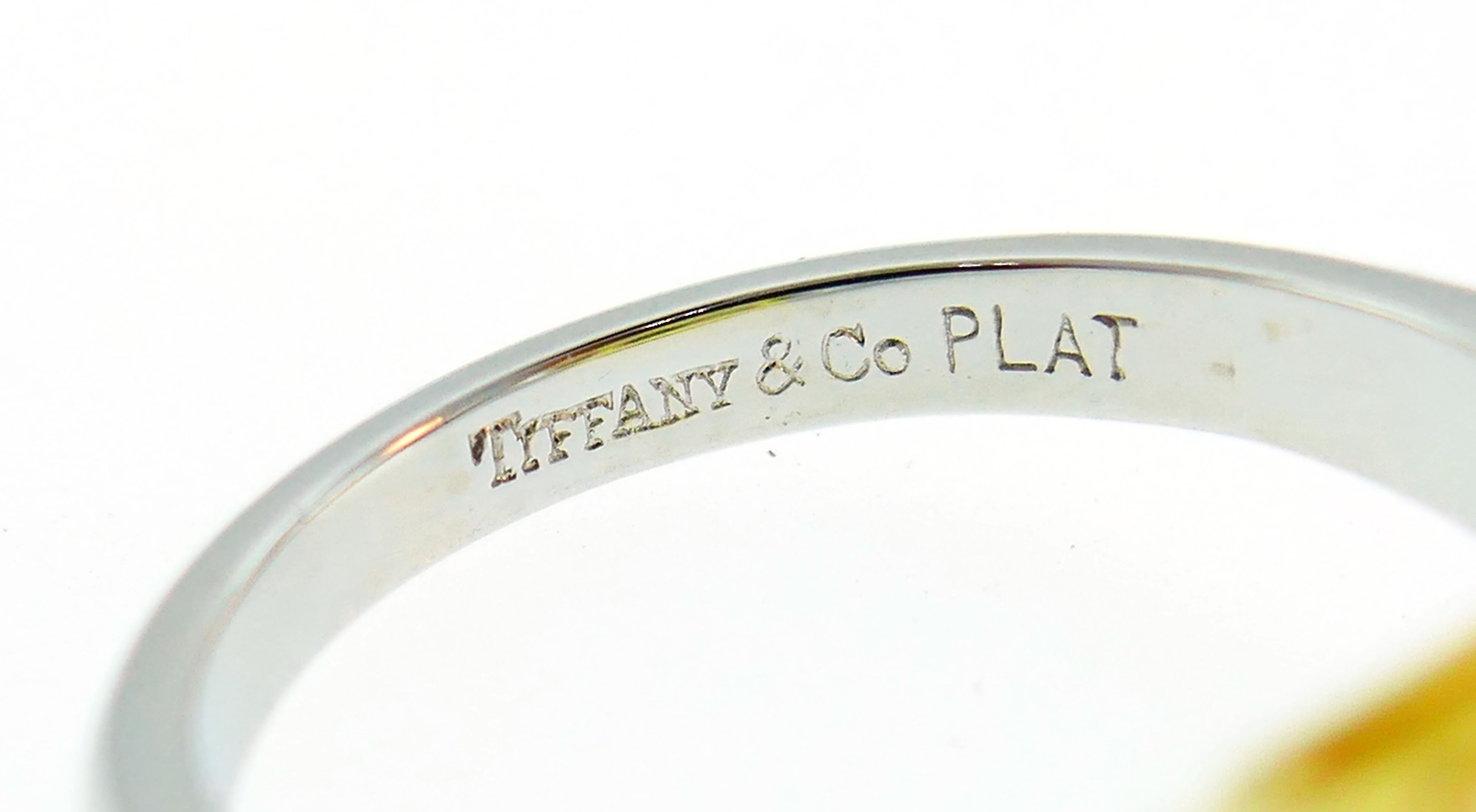 Tiffany & Co. Diamond Platinum Ring 12.12 Carat Fancy Deep Brownish Yellow GIA 3