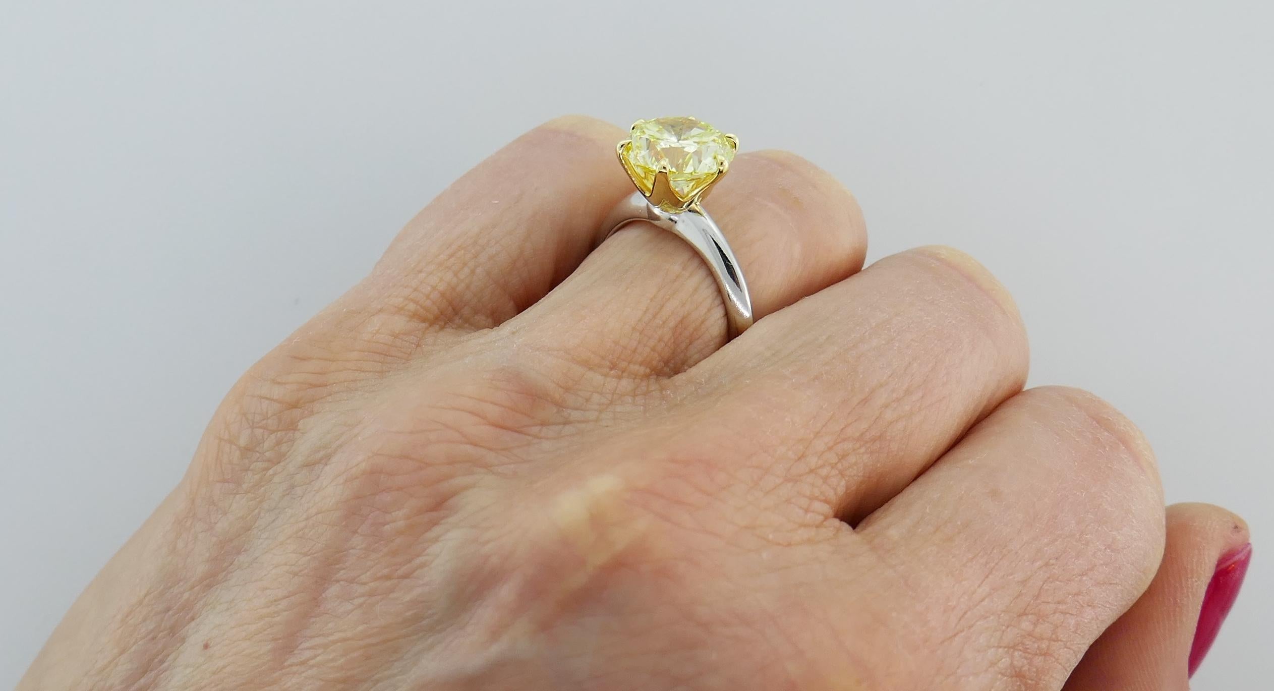 tiffany yellow diamond ring price