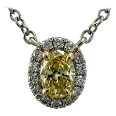 Colliers pendentifs - Diamant jaune