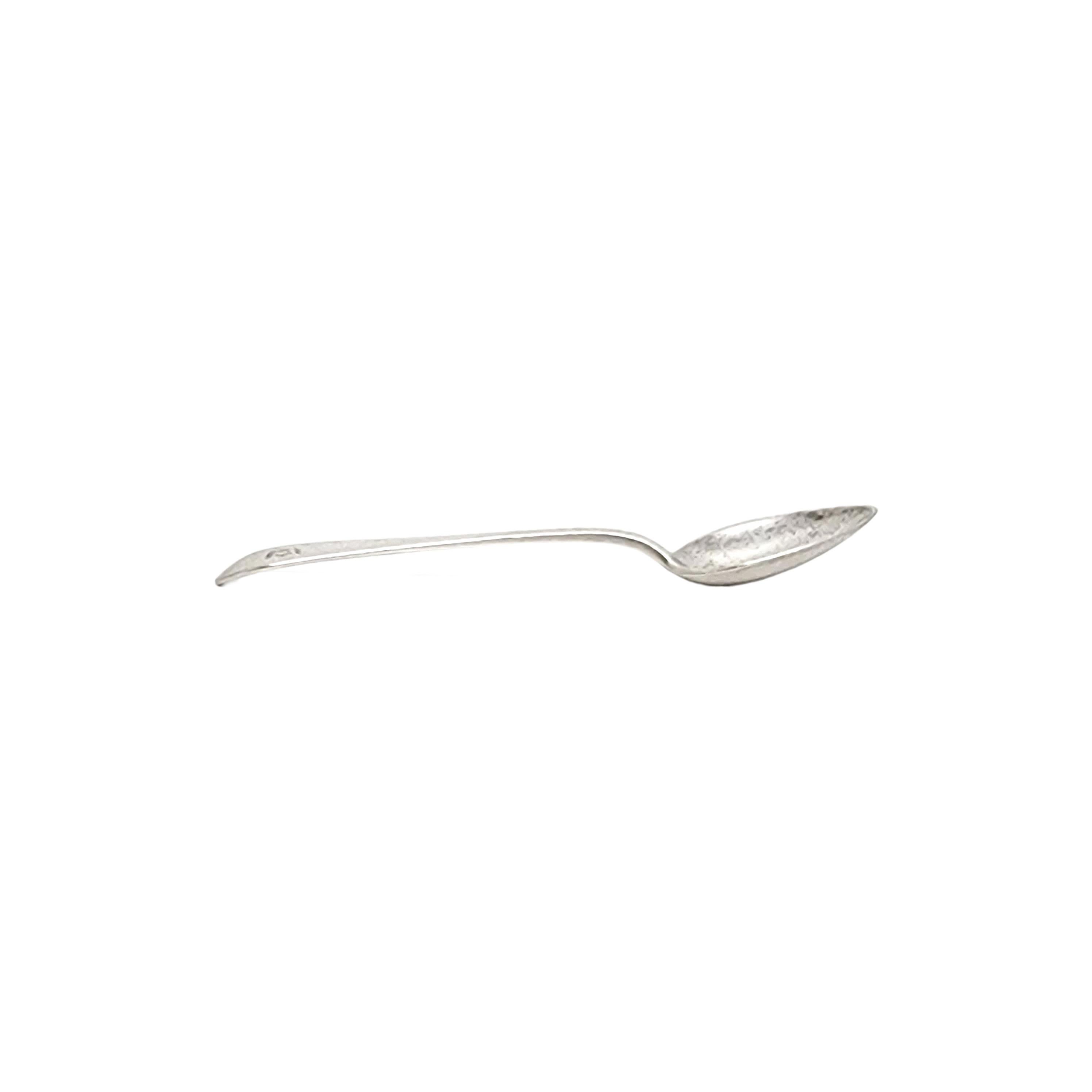 Tiffany & Co Faneuil Sterling Silver Demitasse Spoon with Monogram #13070 In Good Condition For Sale In Washington Depot, CT