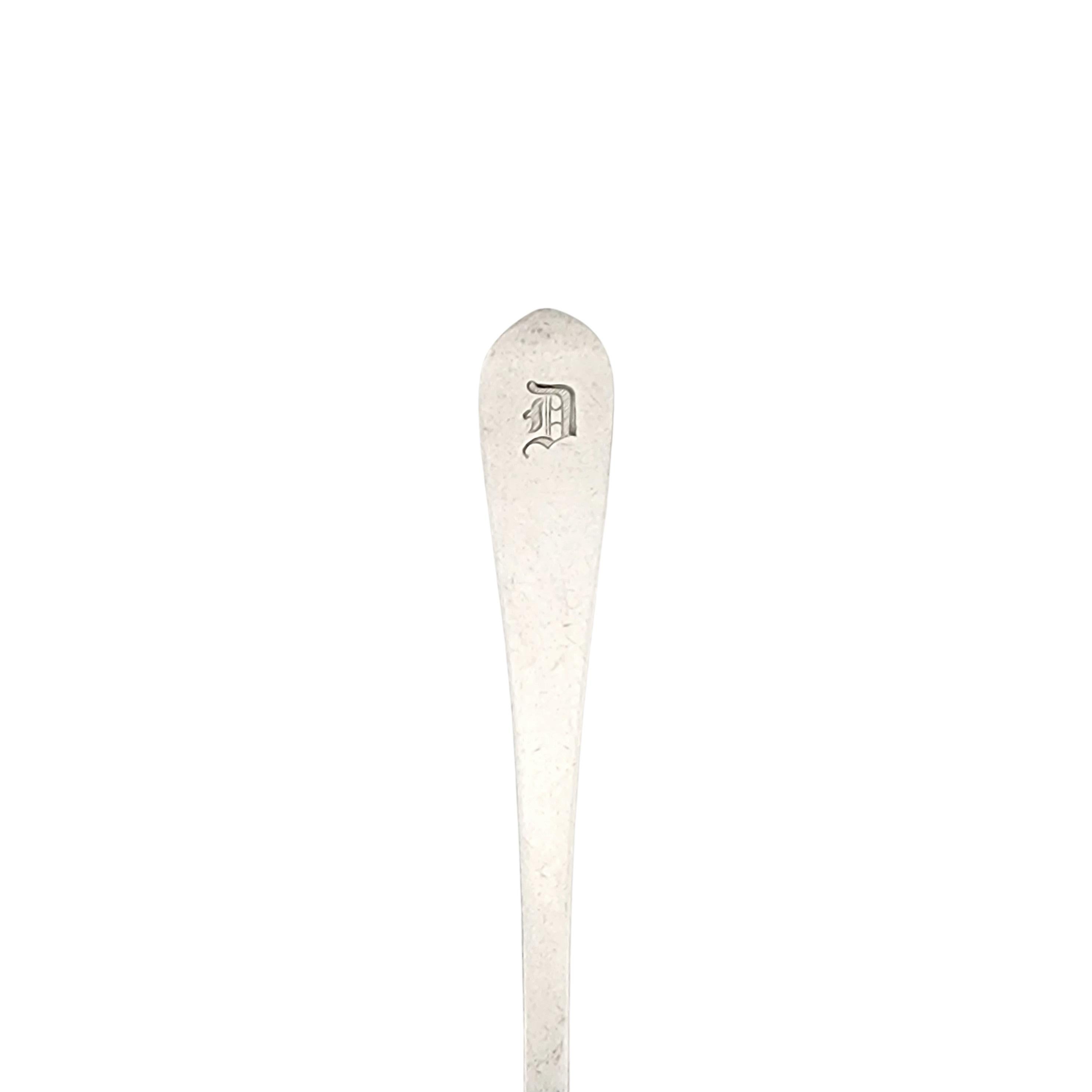 Women's Tiffany & Co Faneuil Sterling Silver Demitasse Spoon with Monogram #13070 For Sale