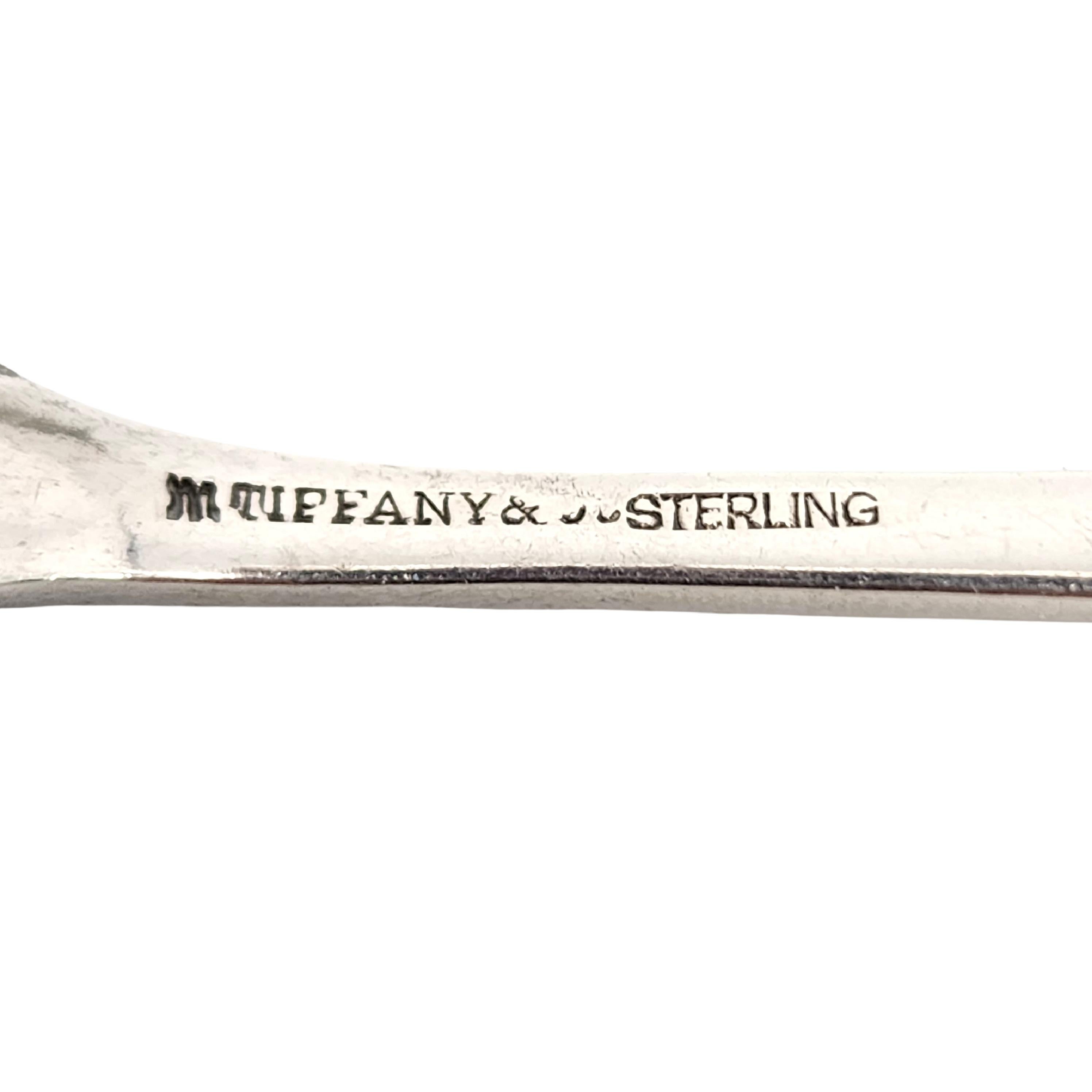 Tiffany & Co Faneuil Sterling Silver Demitasse Spoon with Monogram #13070 For Sale 4